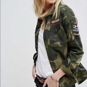 Camp print, patchwork jacket